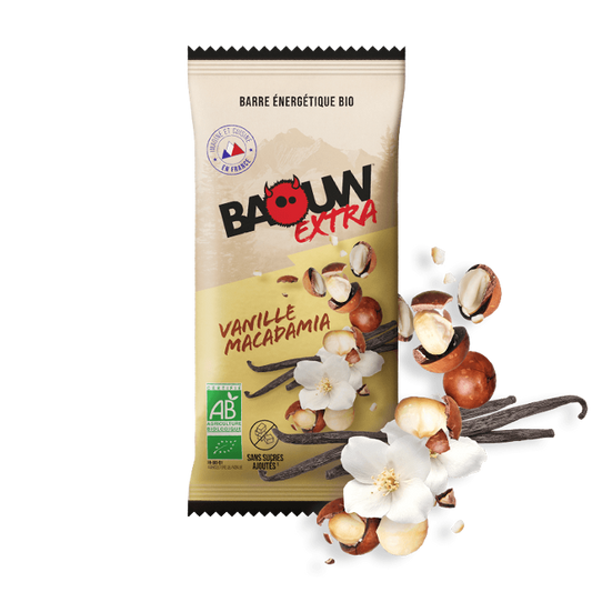 Baouw Energieriegel 50 g - Vanille /  Macadamia